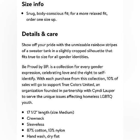 BP.’s 🌈 Pride sweater vest - Picture 8 of 13